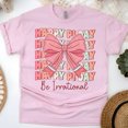 thumbnail image 1 of Happy Pi Day Shirt Cute Be Irrational Math Teacher Tee Pastel Pink Bow Gift, Light Pink, Size 2XL, 1 of 6