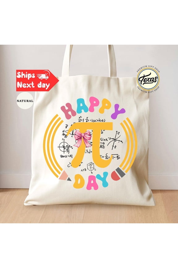 Happy Pi Day Tote Bag Math Teacher Gift Bag