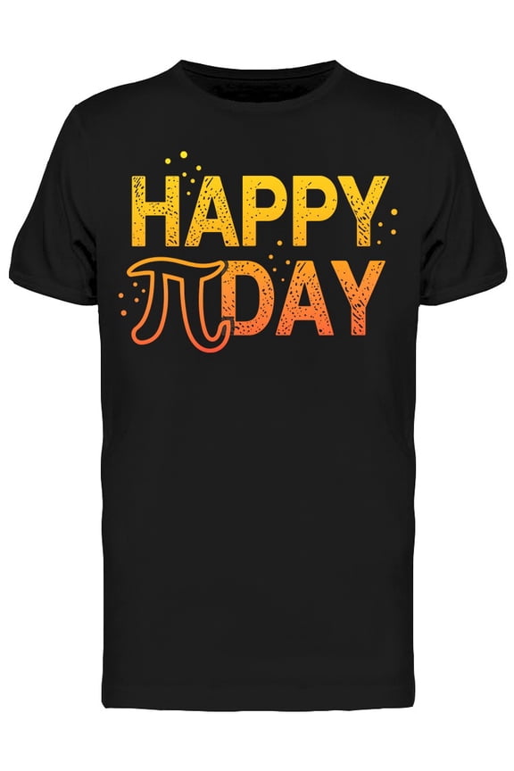 Happy Pi Symbol Day T-Shirt Men -Image by Shutterstock, Male Large