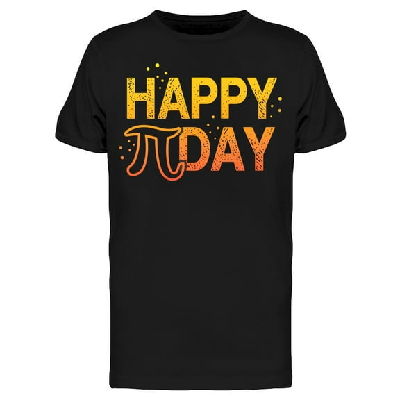 Happy Pi Symbol Day T-Shirt Men -Image by Shutterstock, Male Medium