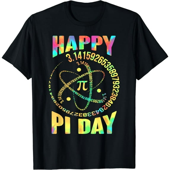 Happy Pi day 3.14 Spiral Pi Number Math Teacher Women Kids T-Shirt