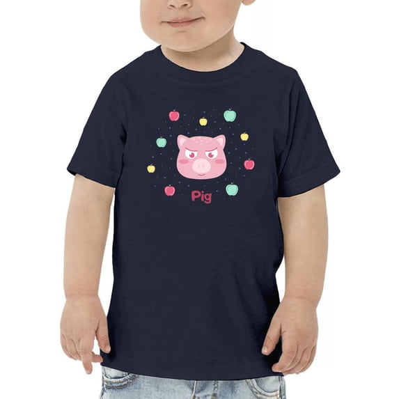 Happy Piggy Face T-Shirt Toddler -Image by Shutterstock, 2 Toddler