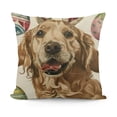 thumbnail image 1 of Happy Pillow Covers , Dog Cat Spring Home Farmhouse Holiday Colorful Decorative Throw Pillows for Home Sofa Couch Decoration, 1 of 5