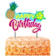 thumbnail image 1 of Happy Pineapple Luau Happy Birthday Cake Decoration Banner Cake Topper, 1 of 1