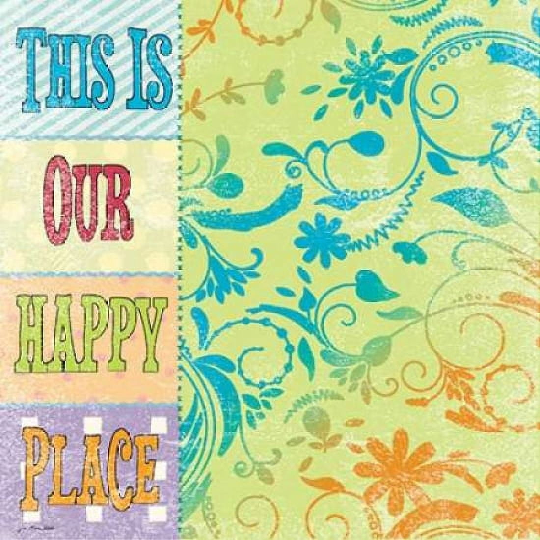 Happy Place Canvas Art - Jo Moulton (24 x 24)