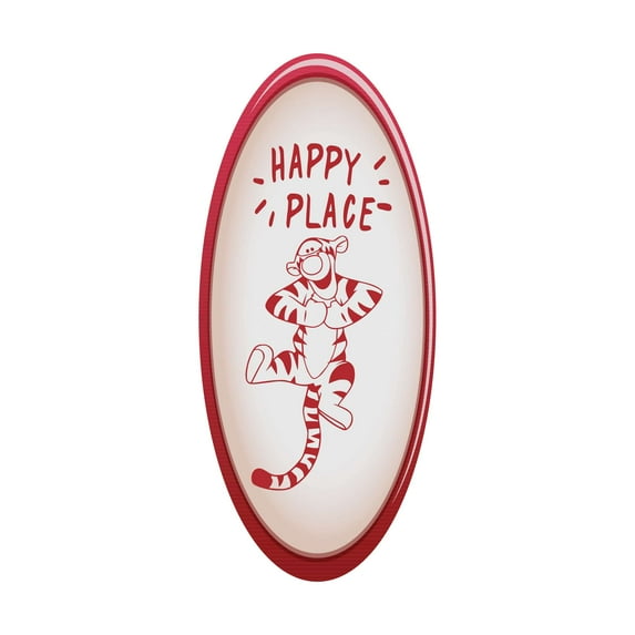 Happy Place Cute Happy Dancing Cartoon Tiger Wall Decal Wall Art Sticker Designs Vinyl Stickers For Home House Walls Rooms Windows Bedroom Decoration Size (26x26 inch)