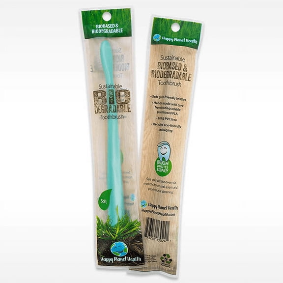 Happy Planet Biodegradable Toothbrush Size:Pack of 1