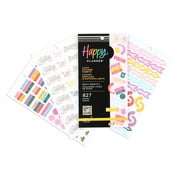 Happy Planner, 10 Sheet Sticker Pack, Basic Brights Theme, 4.75 x 9, 827 Stickers, Multicolor