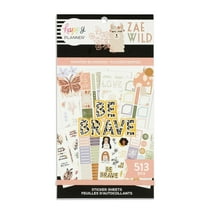 Happy Planner 30 Sheet Value Sticker Pack, Painted Blooms Theme, 513 Stickers Total