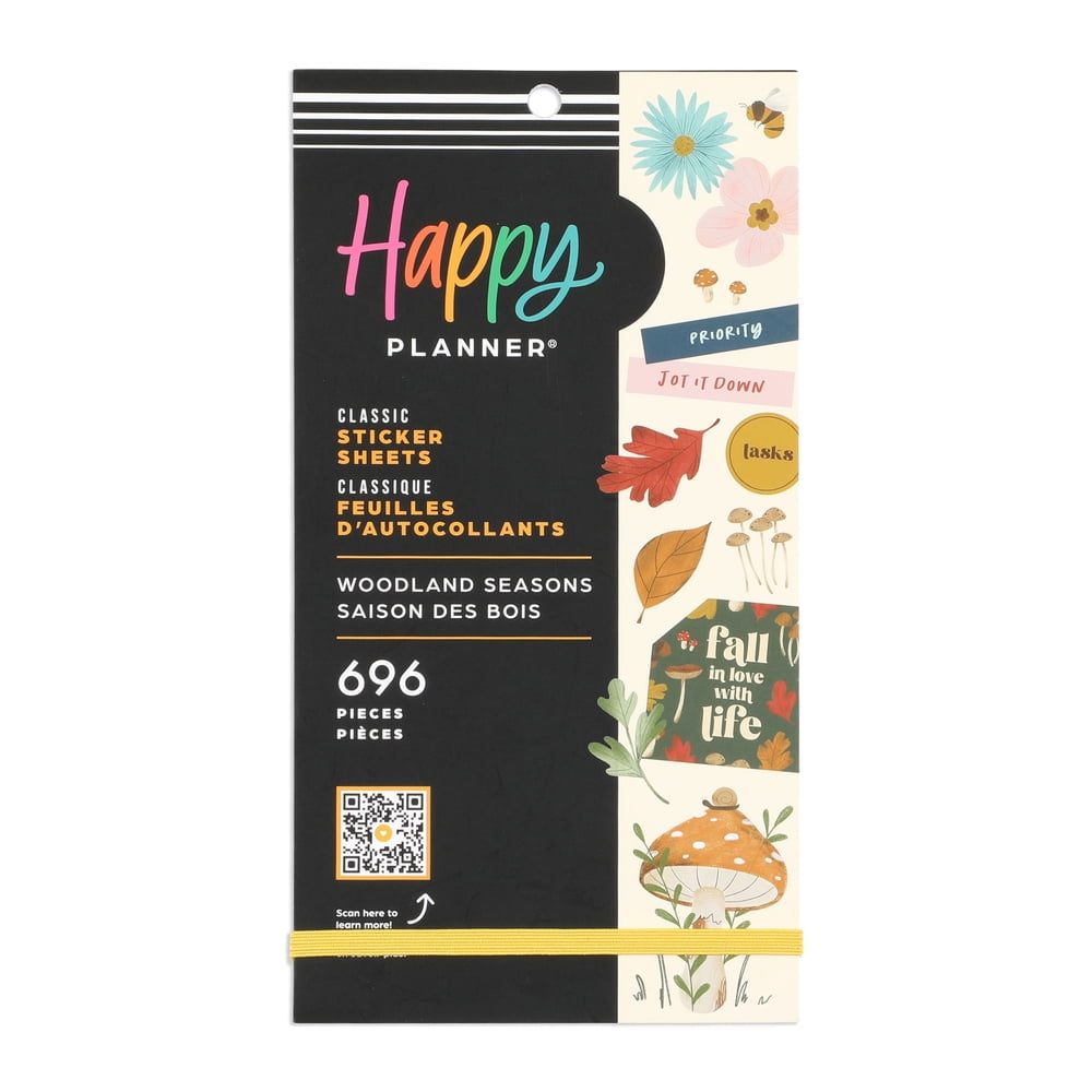 Happy Planner 30 Sheet Value Sticker Pack, Woodland Seasons Christmas, 737  Stickers Total 