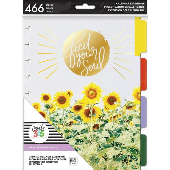Happy Planner 6-Month Undated Medium Planner Extension Pack-Wellness