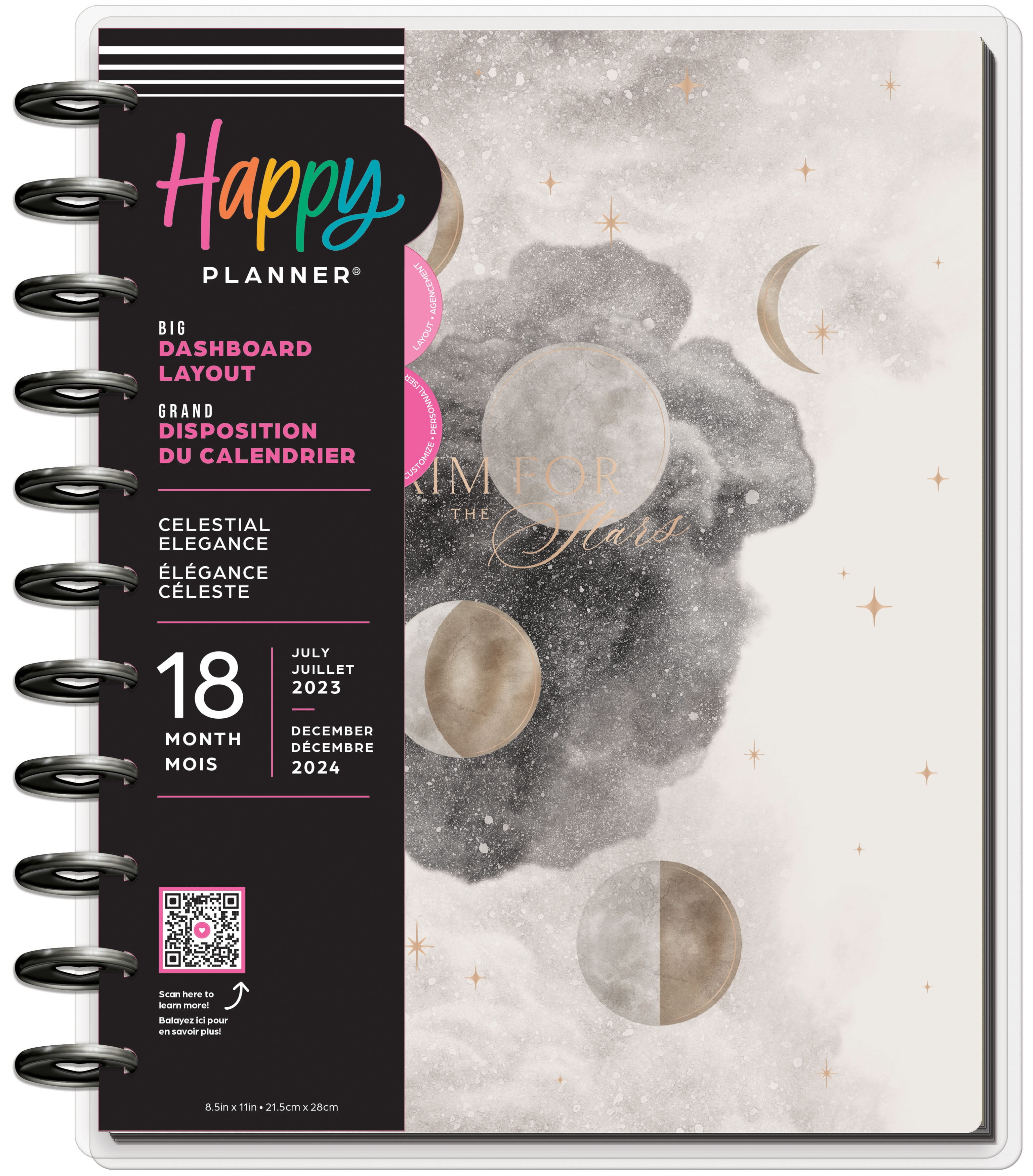 Happy Planner Big 18-Month Planner-Celestial Elegance; July '23 - Dec. '24