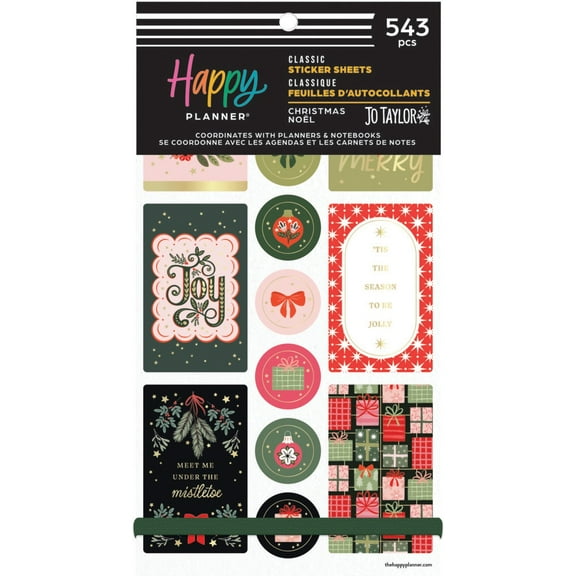 Happy Planner Big 30 Sheet Sticker Value Pack-Christmas Classic