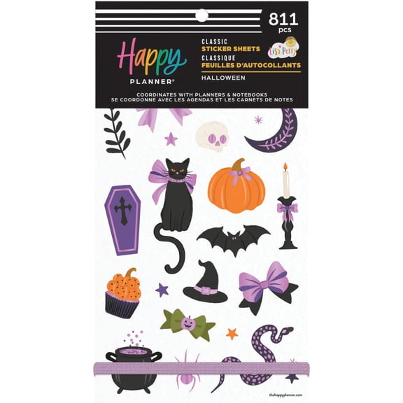 Happy Planner Big 30 Sheet Sticker Value Pack-Halloween Classic
