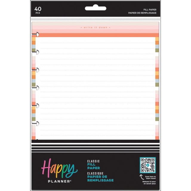 Happy Planner Classic Fill PaperSimple Joys