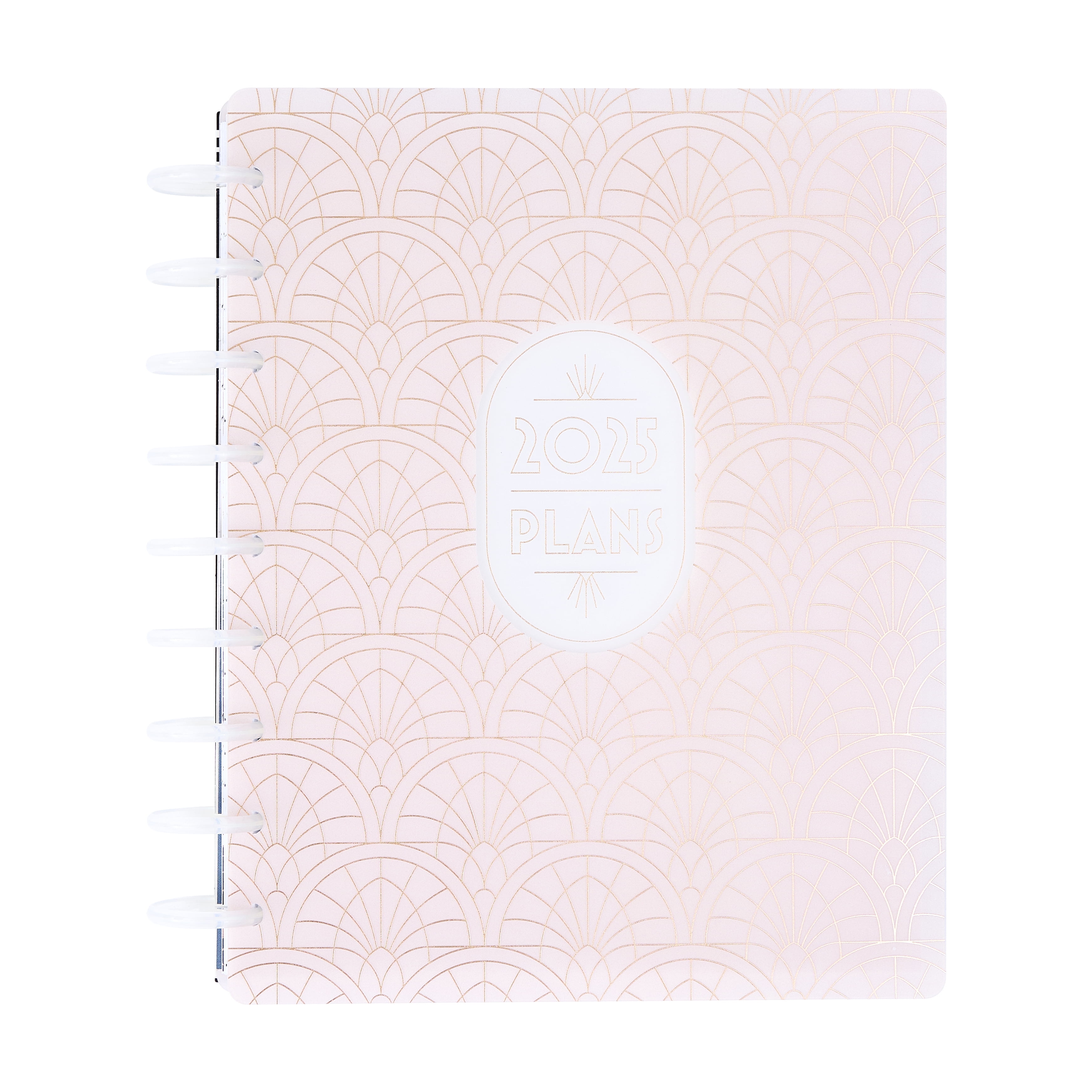 Happy Planner Dated 12 Month Planner, January 2025  December 2025, Dashboard Layout, Delicate Deco, Classic Sized 9.25 x 7