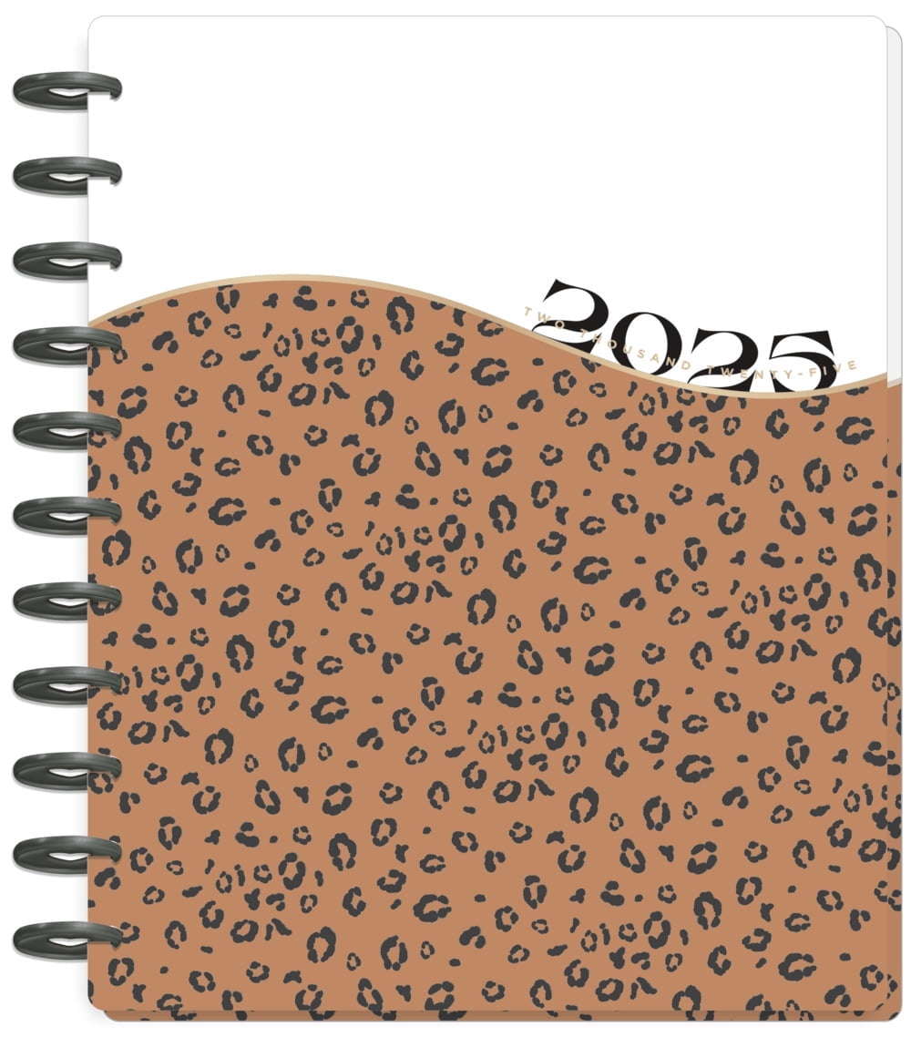 Happy Planner Dated 12 Month Planner, January 2025  December 2025, Dashboard Layout, Wild Heart, Big Sized Planner 8.5 x 11