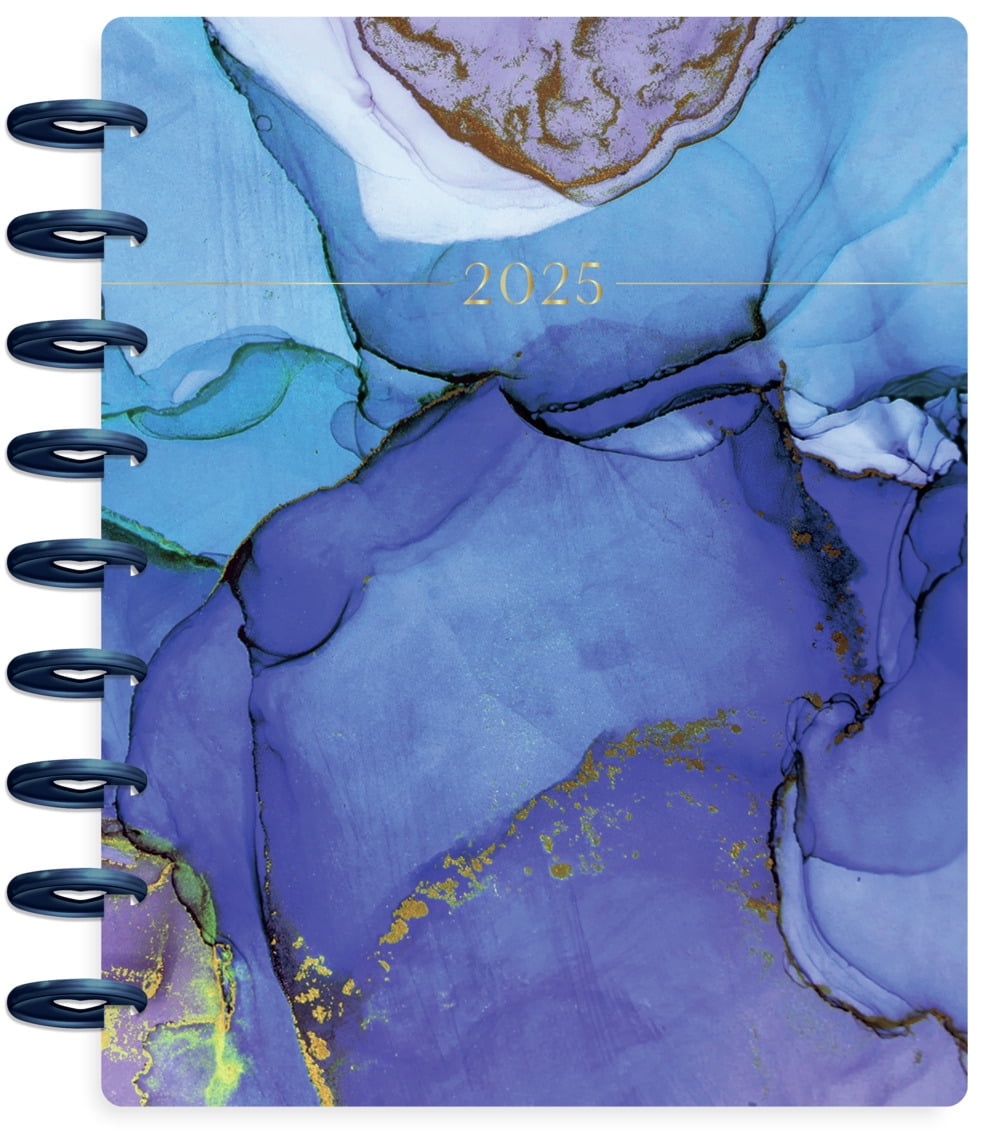 Happy Planner Dated 12 Month Planner, January 2025  December 2025, Horizontal Layout, Ethereal Elements, Classic Sized 9.25 x 7