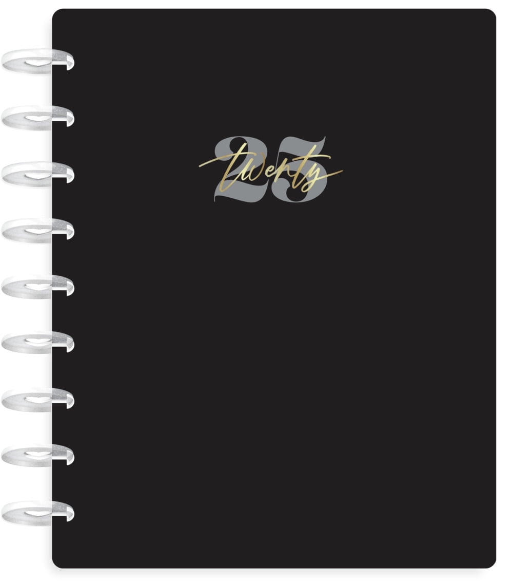 Happy Planner Dated 12 Month Planner, January 2025  December 2025, Horizontal Layout, Modern Texture, Classic Sized 9.25 x 7