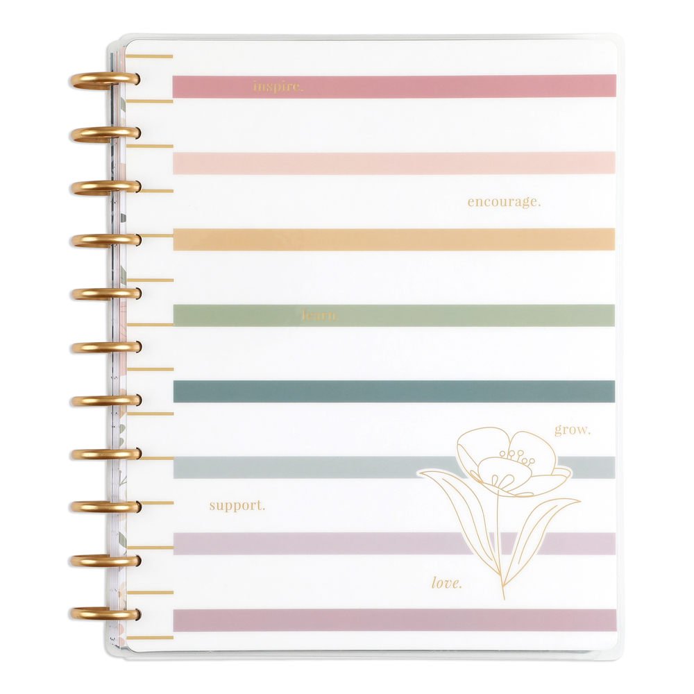 Happy Planner Dated 12 Month Planner, July 2023 – June 2024, Homeschool Layout, Subtle Sophisticated, Big Sized Planner 8.5” x 11” - image 1 of 6