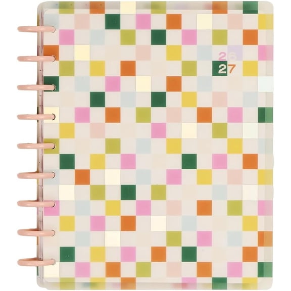 Happy Planner Disc-Bound 12-Month July 2026–June 2027 Planner with 3 Extra Months, Classic Size, 7" x 9.25", Teacher Layout, Just Be You
