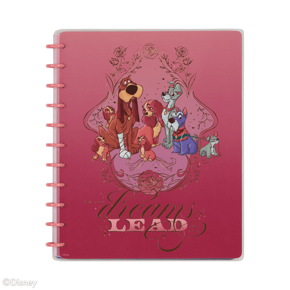 Happy Planner Disney Lady & The Tramp Dotted Lined Big Notebook - 60 Sheets