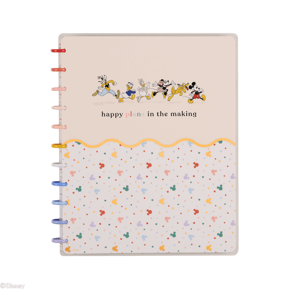 Happy Planner Disney Mickey Mouse & Friends Teacher Dotted Lined Big Notebook - 60 Sheets
