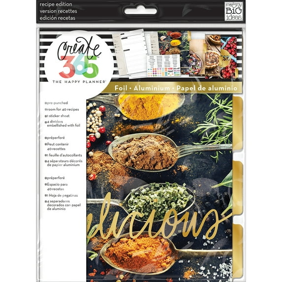 Happy Planner Extension Pack 9.25"X7.87" Recipe
