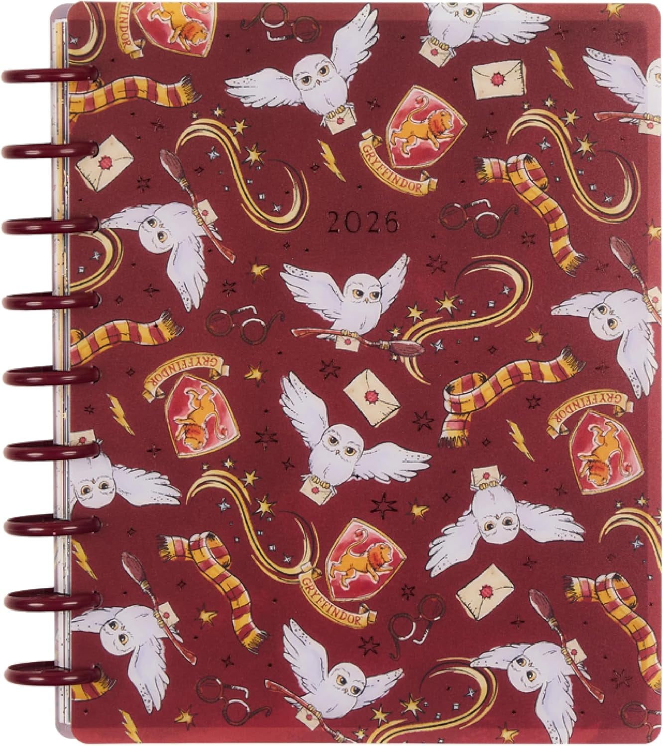 Happy Planner Harry Potter Gryffindor Magic Jan-Dec 2026 12 Month Planner Classic Sized