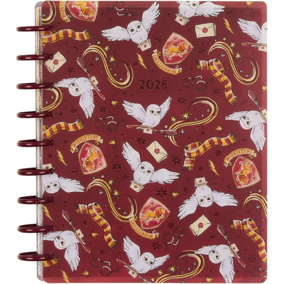 Happy Planner Harry Potter Gryffindor Magic Jan-Dec 2026 12 Month Planner Classic Sized