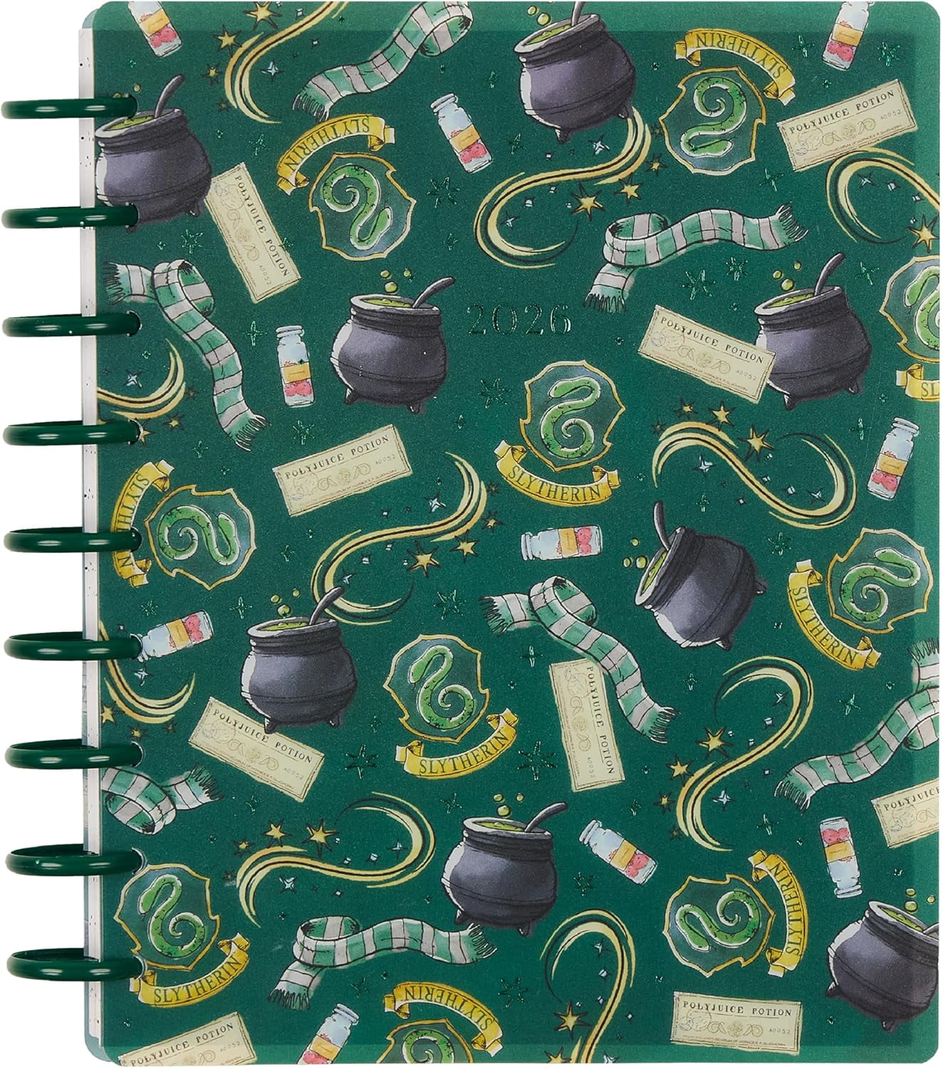 Happy Planner Harry Potter Slytherin Magic Jan-Dec 2026 12 Month Planner Classic Size