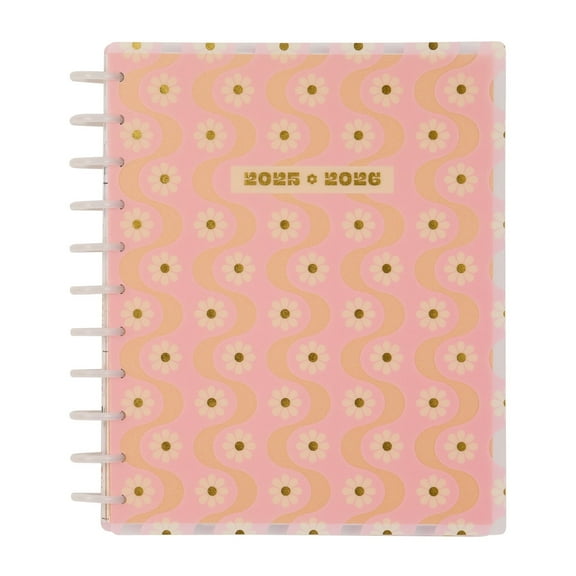 Happy Planner Academic Monthly Weekly Big Planner 2025-2026 Pastel Petals Disc Bound