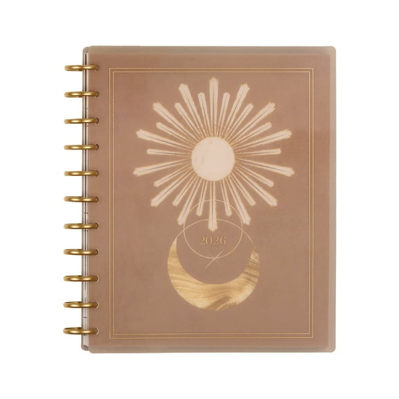 Happy Planner Monthly Weekly Big PlannerJan- December 2026 Star Lover, 2 Sticker Sheets Included, Disc Bound