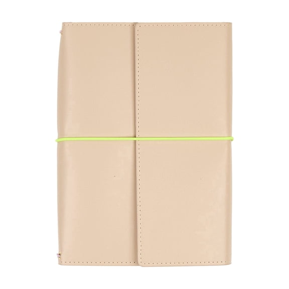The Happy Planner Neon Neutral Vegan Leather Undated Customizable Planning Folio Bundle | Refillable Planner Organizer with Notebook, Planner Inserts, Stickers & Accessories
