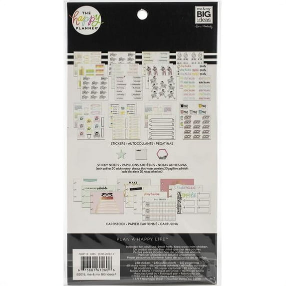 Happy Planner Note Cards/Sticky Note Multi Pack-Journaling, 394/Pkg