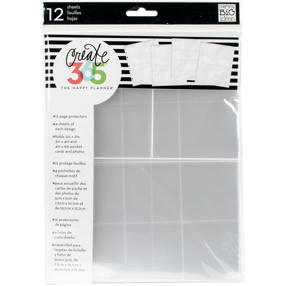 Happy Planner Page Protectors 12/Pkg-
