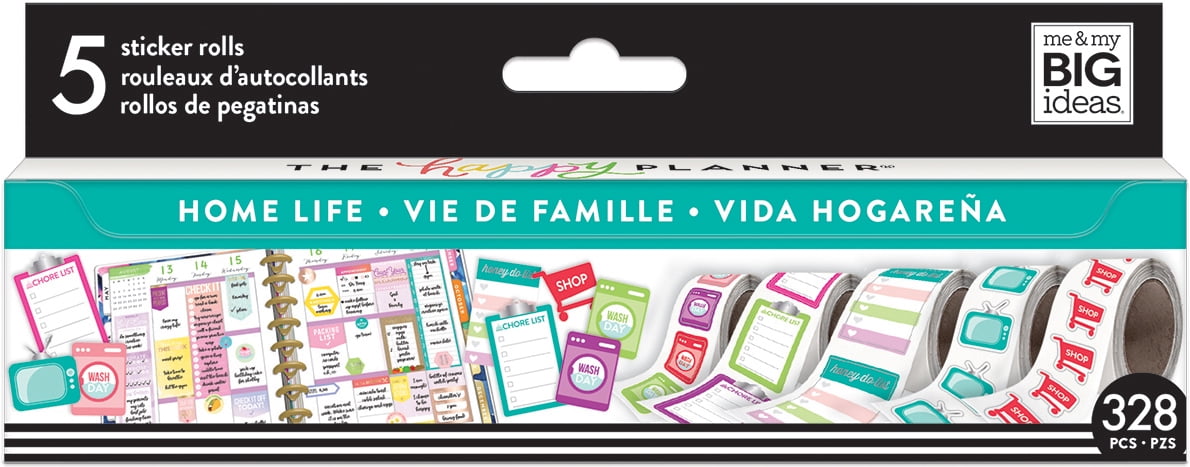 Happy Planner Sticker Roll-Home Life - Walmart.com