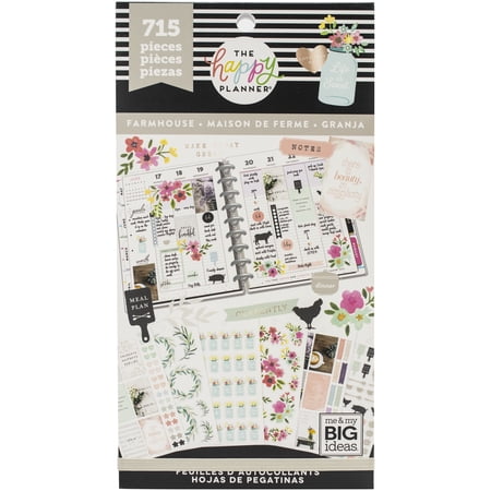 Happy Planner Sticker Value Pack-Farmhouse, 1486/Pkg