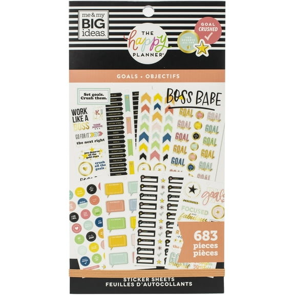 Happy Planner Sticker Value Pack-Goals, 683/Pkg