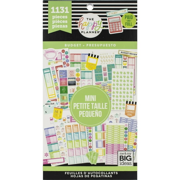 Happy Planner Sticker Value Pack-Mini Budget, 1131/Pkg