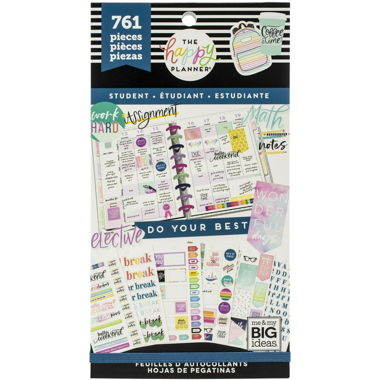 Happy Planner Classic Stickers 9 H x 4 34 W x 14 D Productivity