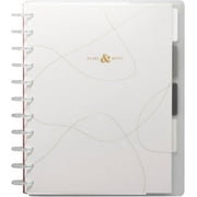 The Happy Planner Undated Plans + Notes Monthly Planner   Big 8.5    11    Modern Texture Cover, 12-Month Undated Calendar + Lined Notes