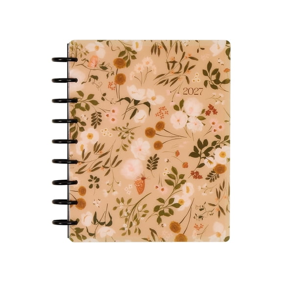 Happy Planner Vintage Garden Classic 2027 12-Month Disc-Bound Planner, Dashboard Layout, 7" x 9.25"