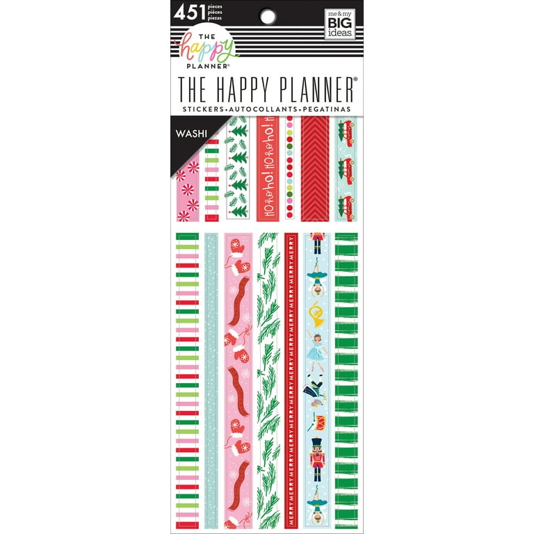 Happy Planner Washi Sticker Book-Seasonal, 451/Pkg 