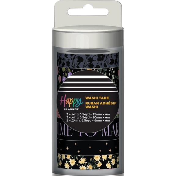 Happy Planner Washi Tape-Dark Garden