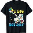 Dig Dig Tractor Happy Polka Dot I Dig Dot Day Tractor Birthday Party T-Shirt - Walmart.com