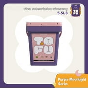 Happy & Polly 20lbs Clumping Organic Tofu Cat Litter Bucket, Dust-Free Odor Control Low Tracking with a 2mm diameter