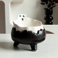 thumbnail image 1 of Happy & Polly Spooky Cat Bowl, Black, 1 Cup, 7.5" x 6" x 6", 1 of 8