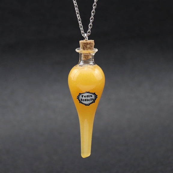 Happy Potion Magical Liquid Luck Color Changing Glass Potion Bottle Pendant