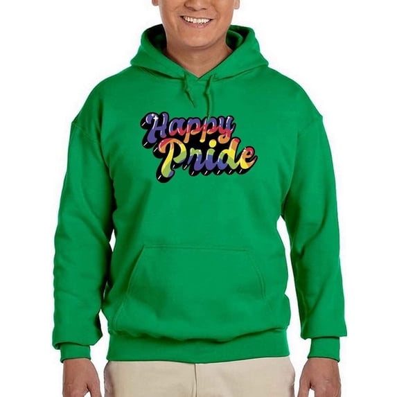 Happy Pride Bubblegum Banner Hoodie Men -Smartprints Designs, Male 3X-Large